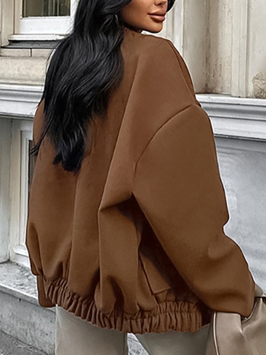 Maillard Brown Wool Coat