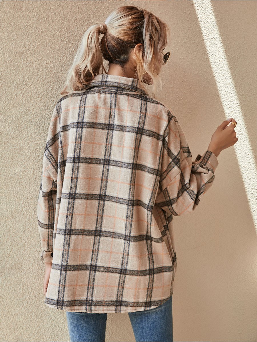 Fashionable Plaid Print Shirt